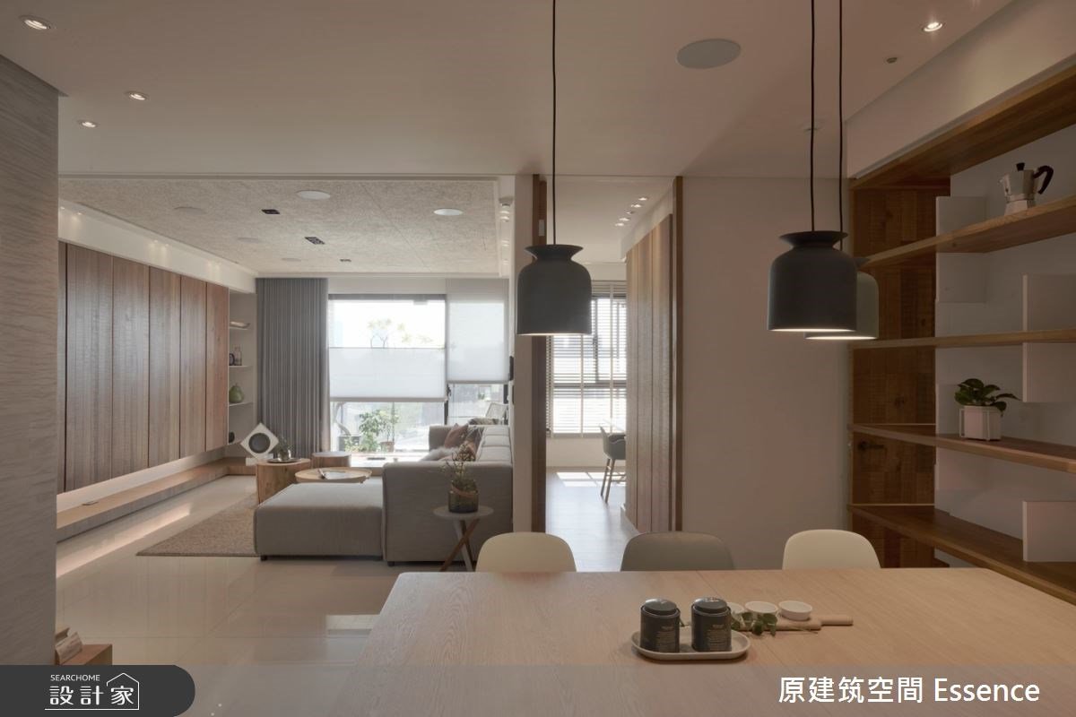 暖洋洋的寢室臥榻、愜意享受的家庭劇院！清新自然的39坪現代風居家