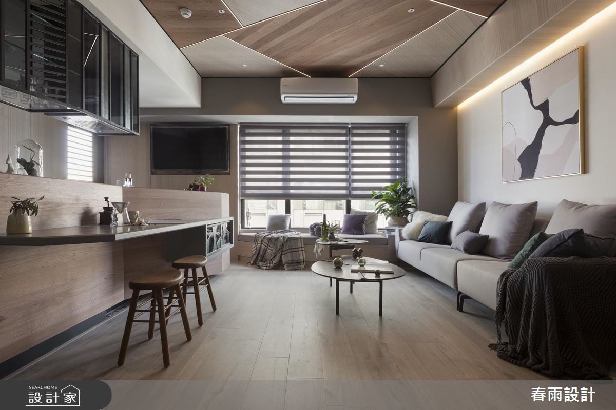 木質調許一份愜意悠然，臥榻、開放式餐廚入住休閒渡假宅