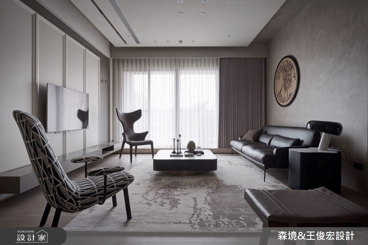 48坪沈穩灰調現代宅，將夫妻倆的退休規劃裝入恬淡的生活日常