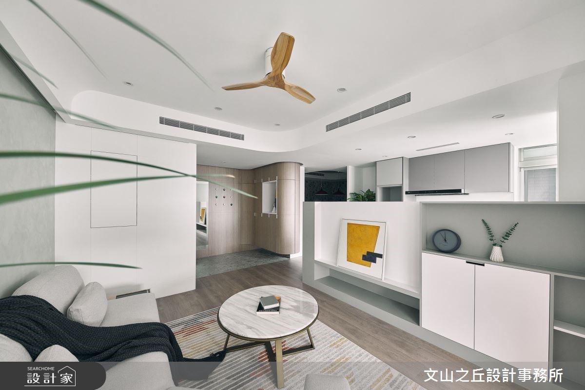 明亮採光、空間感大進擊！ 27 坪老屋升級 3 + 1 房，享受每一刻的河景風...