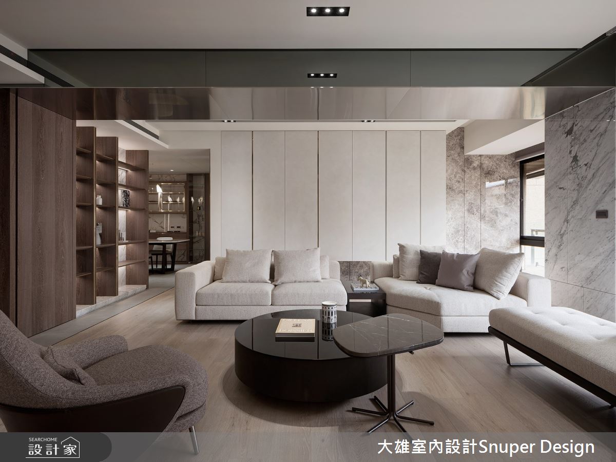 重整65坪中古屋，發揮木質、大理石與不鏽鋼本質展現精緻溫潤現代美學