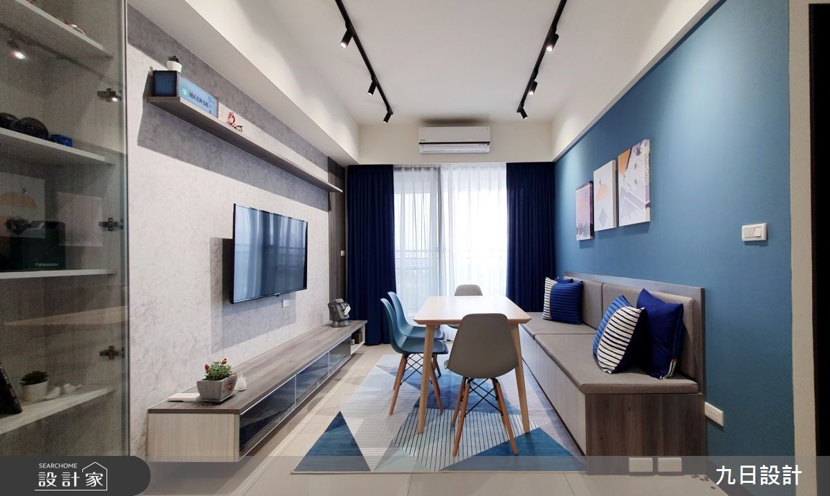 25坪放大40坪感受！徜徉一抹蔚藍與藝術美學的愛情想像！