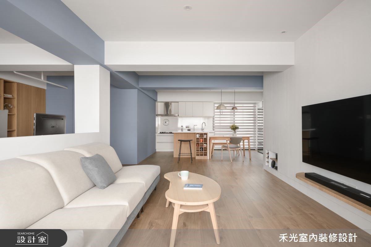 台北北投老屋翻新，自然光影VS.柔美色調注入北歐風美宅，實現明亮舒適的...