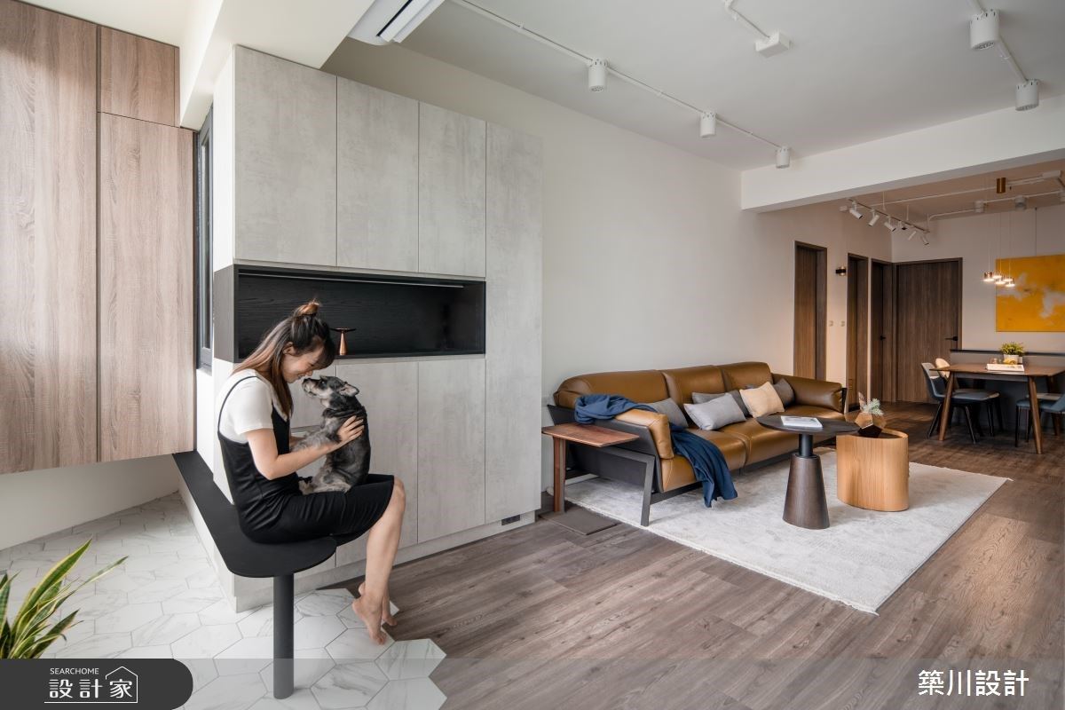 37 年大齡老屋明亮新生！好採光、大收納，與愛犬一起住進混搭風個性美宅