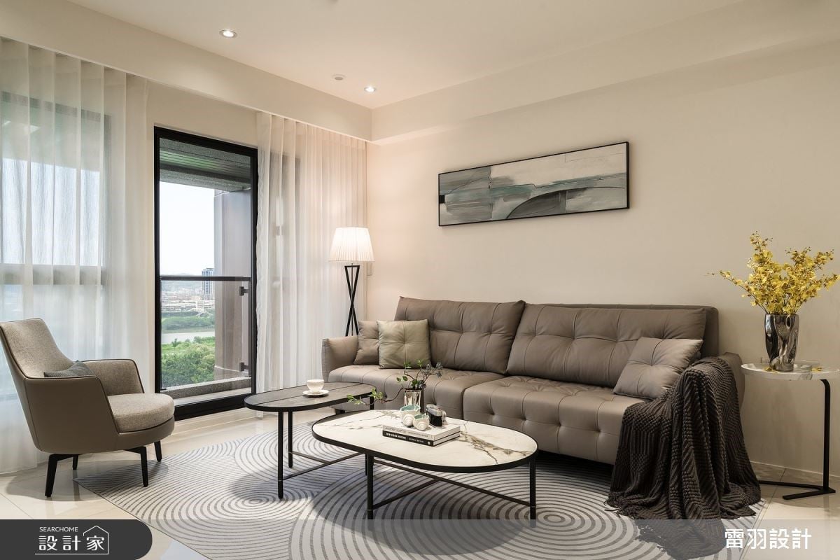 一抹奶茶色的柔和光影，打造專屬一家三口的 51 坪悠然北歐生活～