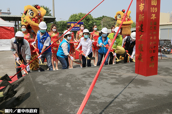 豐原圓環北路地下道 動土填平