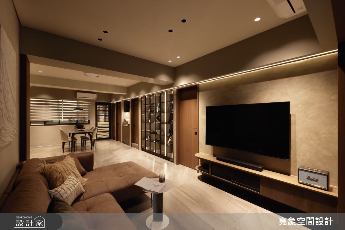 26.5坪老屋翻新現代宅，以暖灰色調鋪陳溫潤優雅生活氛圍