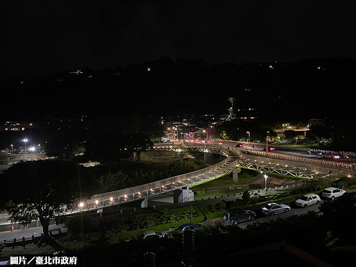 光點水岸景緻 士林復興橋景觀橋開通