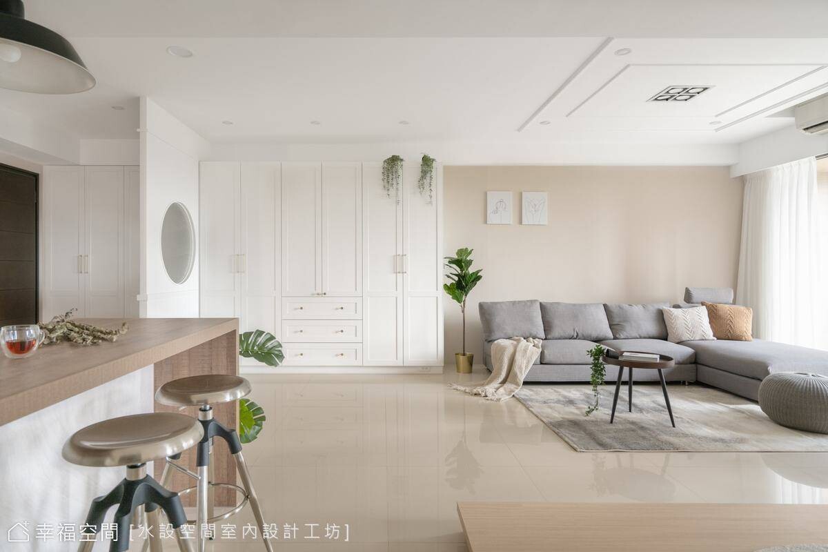 奶茶色的清透小日子｜混搭風｜28坪