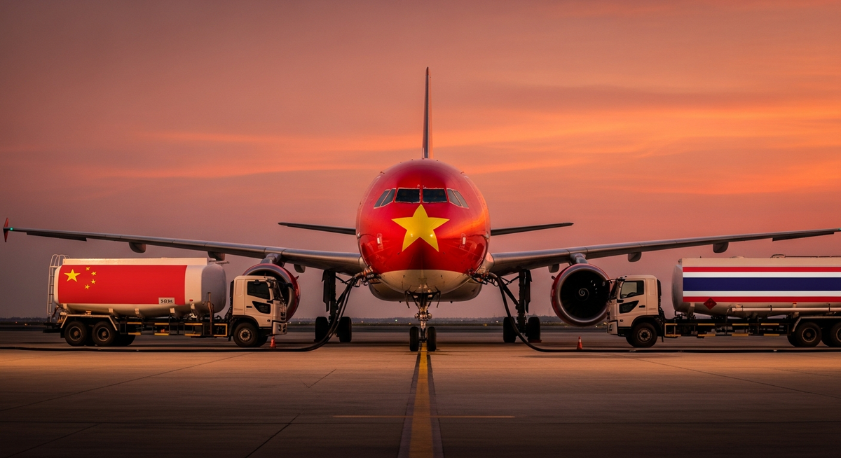 中泰禁航空燃油出口，越南航空業恐面臨減班