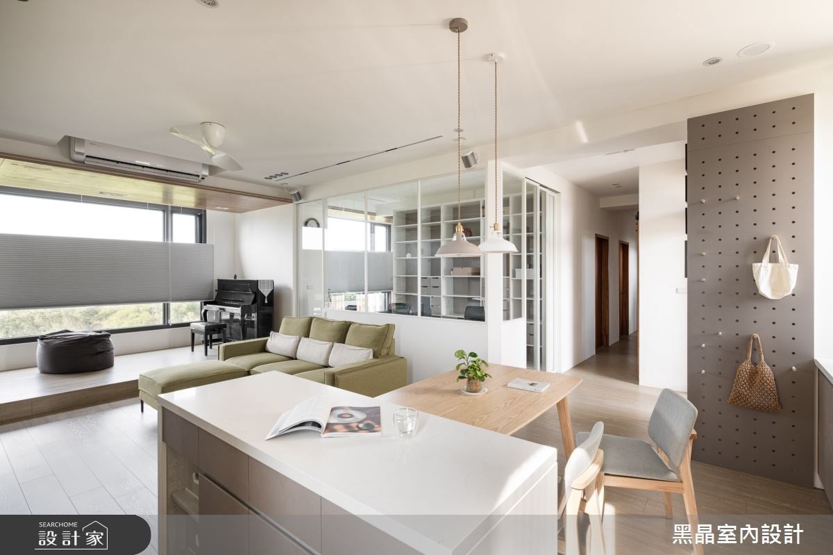 實現大客廳、中島餐廚夢想！在清新又迷人的日式簡約宅，享受陽光親子生活！