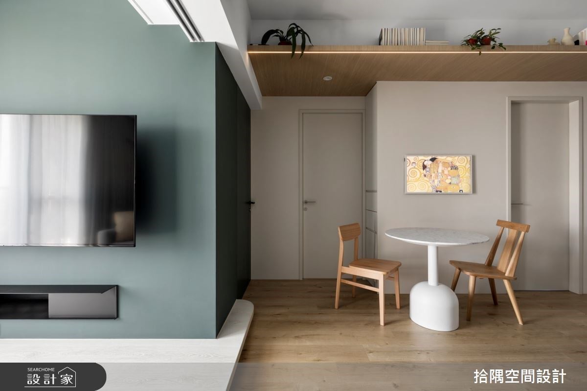 莫蘭迪色進駐18坪療癒風小宅！以輕隔間設計，化解西曬又能享受美好日光