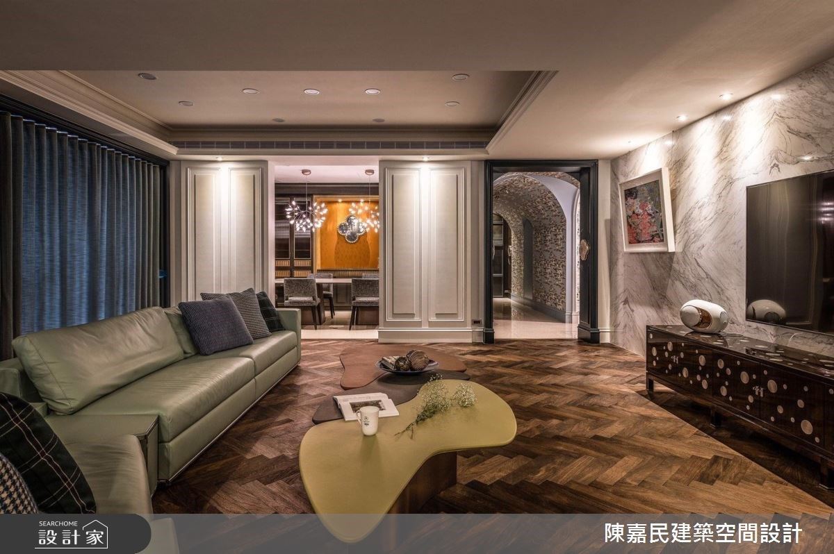 百坪奢華歐式大宅！混搭魚骨拼、水晶燈與花圖騰，一同演繹古典浪漫情懷