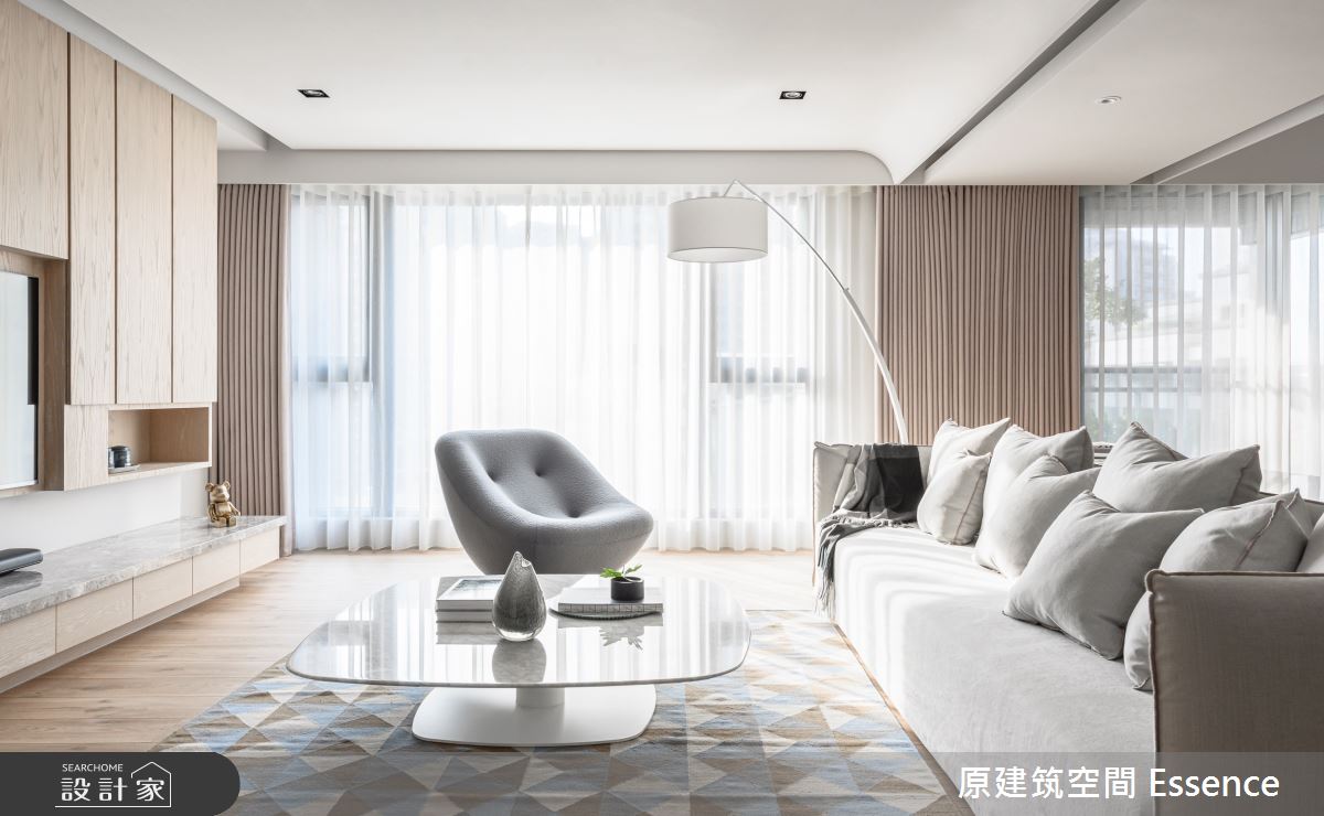 令人嚮往的歐美雜誌美宅！圓弧線條、輕淺色調闡述現代女性的知性柔美