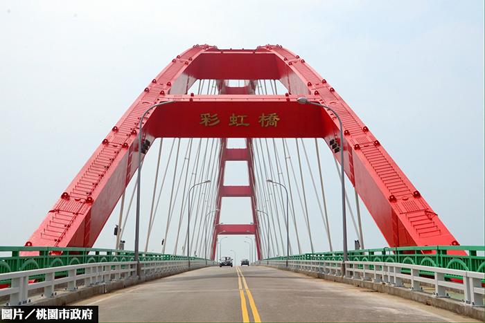 桃園『漁人碼頭』變裝　竹圍彩虹橋將完工