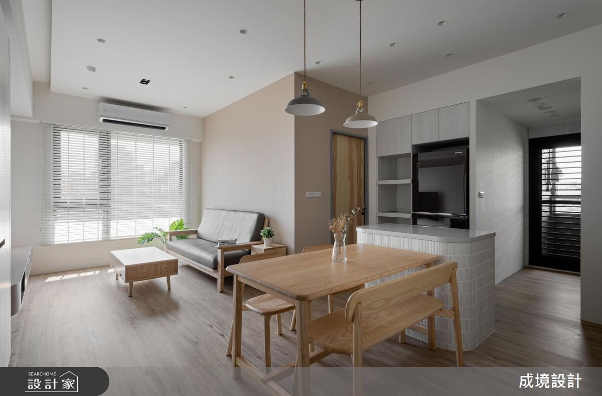 中島廚房開啟空間導航！木地板與系統板孕育北歐風格宅的親切感