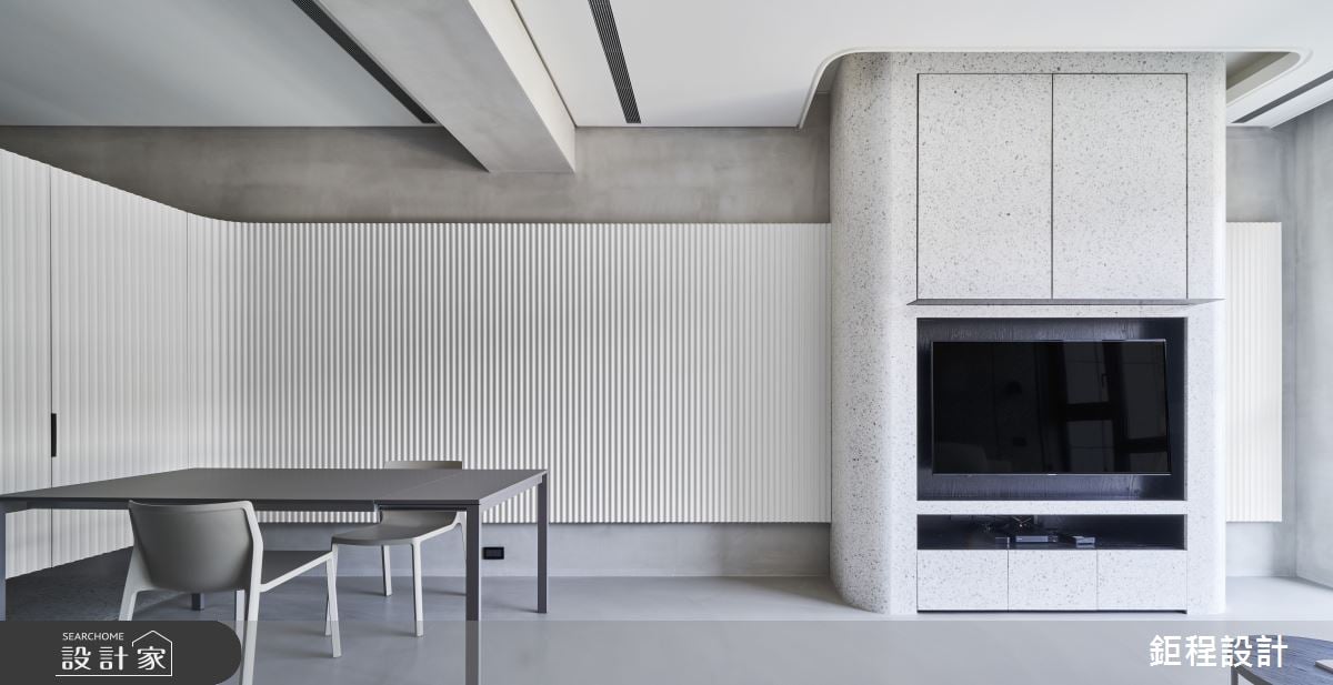 大口呼吸濾過的清新生活！北市 28 坪以冷調建材為主角，發掘水磨石與水...