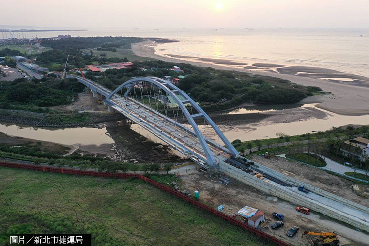 淡海輕軌藍海線1期工程 今年底完工