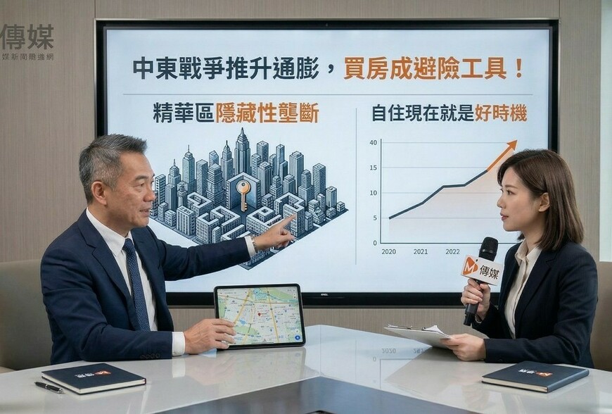 中東戰爭推升通膨，買房成避險工具！海悅總座：精華區有「隱藏性壟斷」...