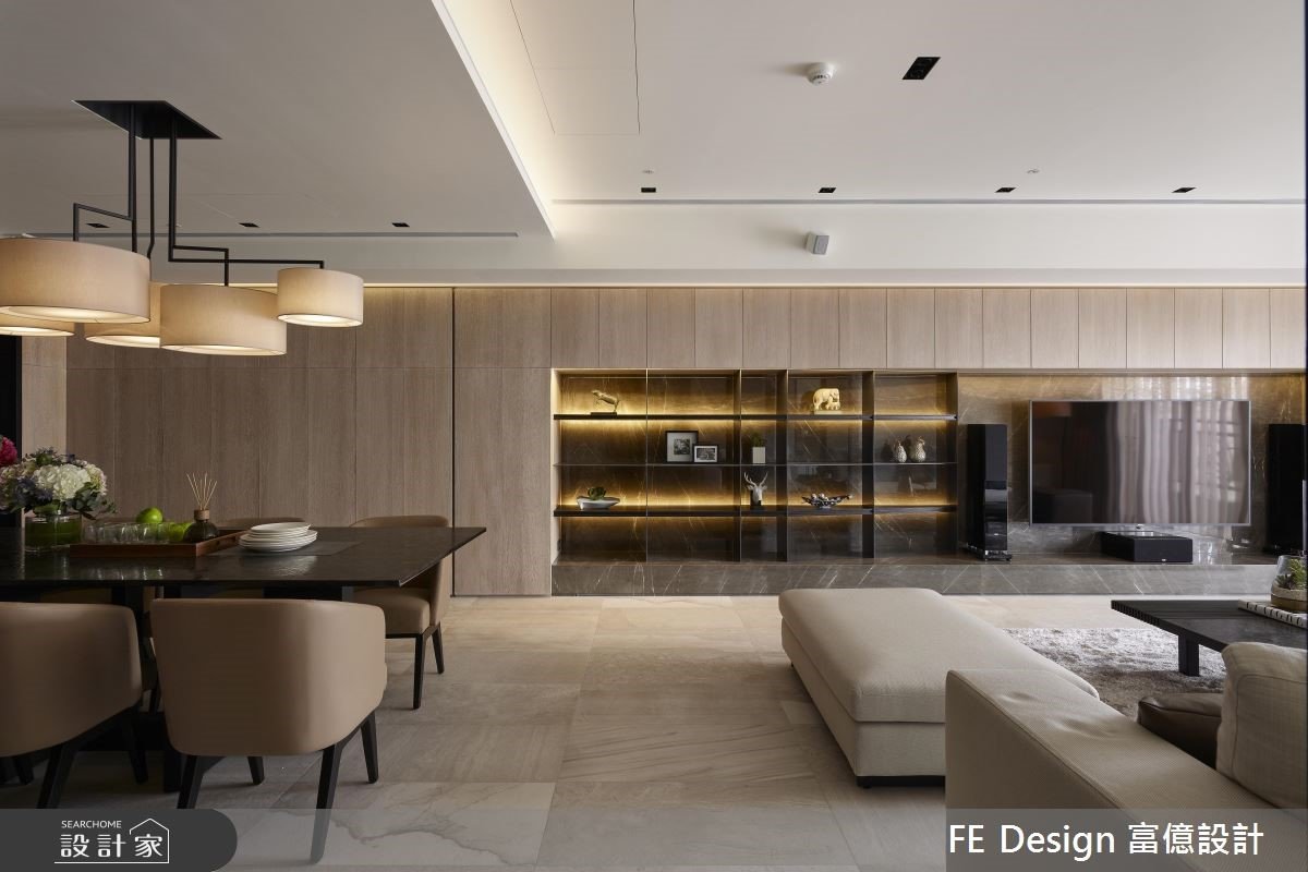 尺度放到最大的客廳、餐廳，與被綠意包圍的療癒臥室，住得優雅又舒適!