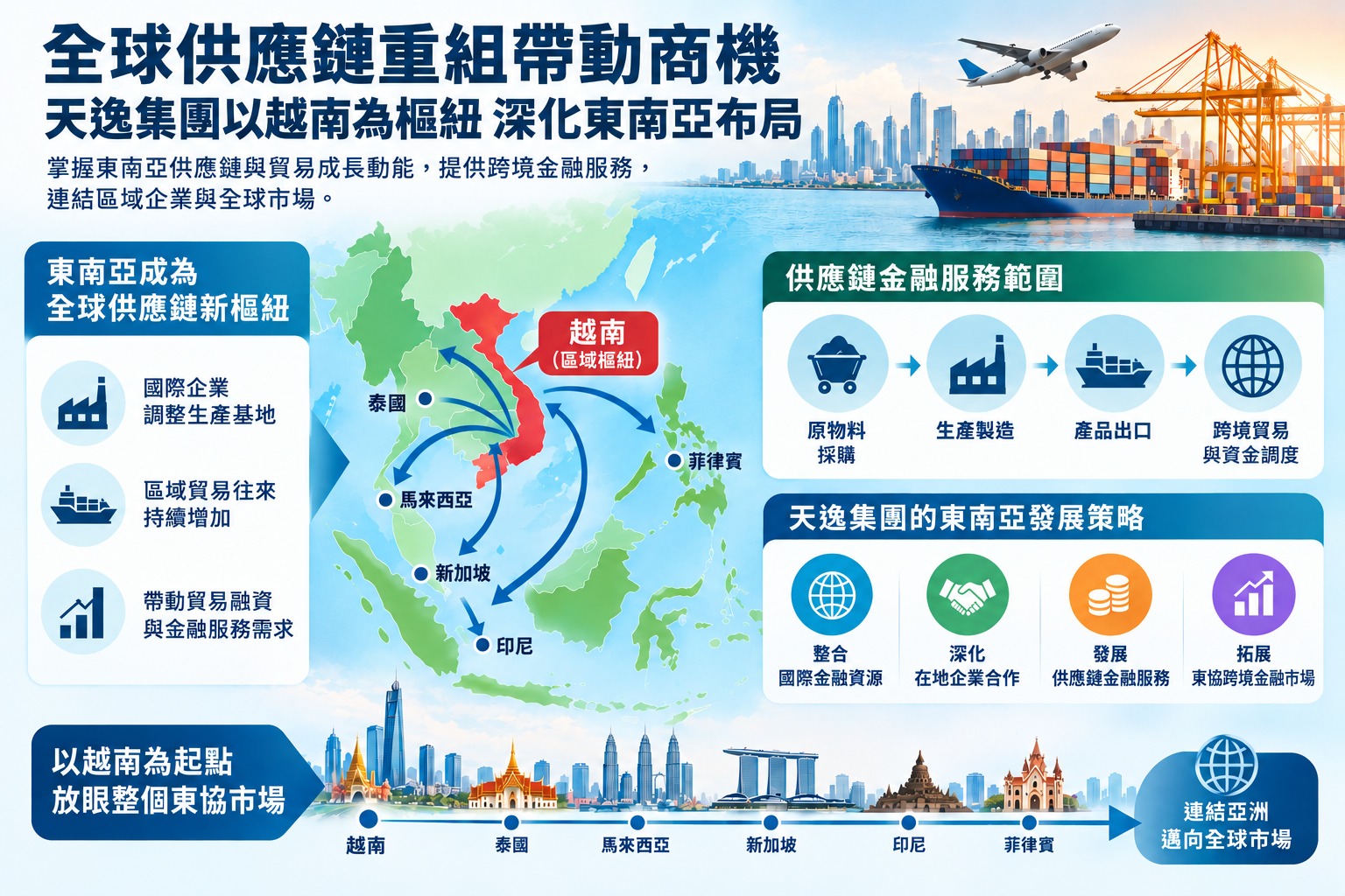 全球供應鏈重組帶動商機 天逸集...
