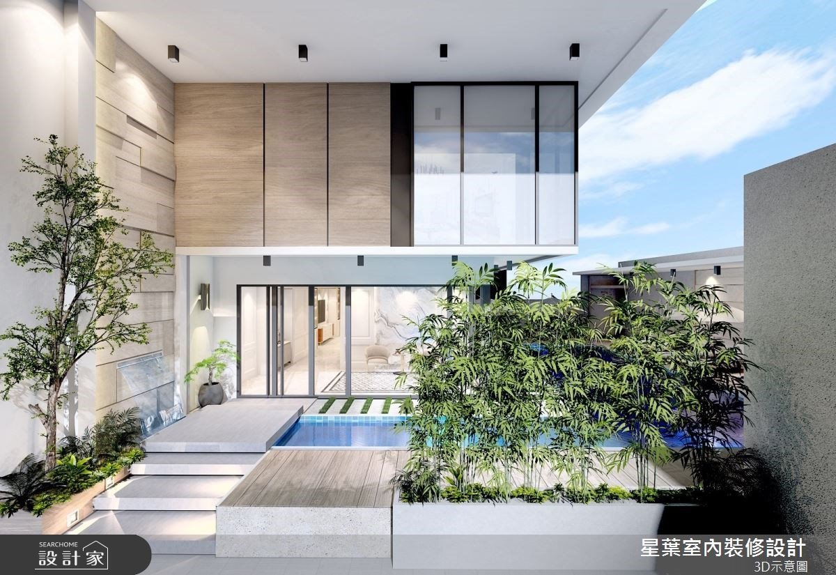 175 坪輕奢華x6米5挑高別墅，露天泳池畔獨享醉心天光