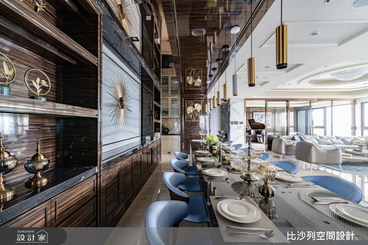 5 米 5 餐桌的新古典豪宅饗宴！英式書房、景觀陽台實現生活場景的不凡夙願