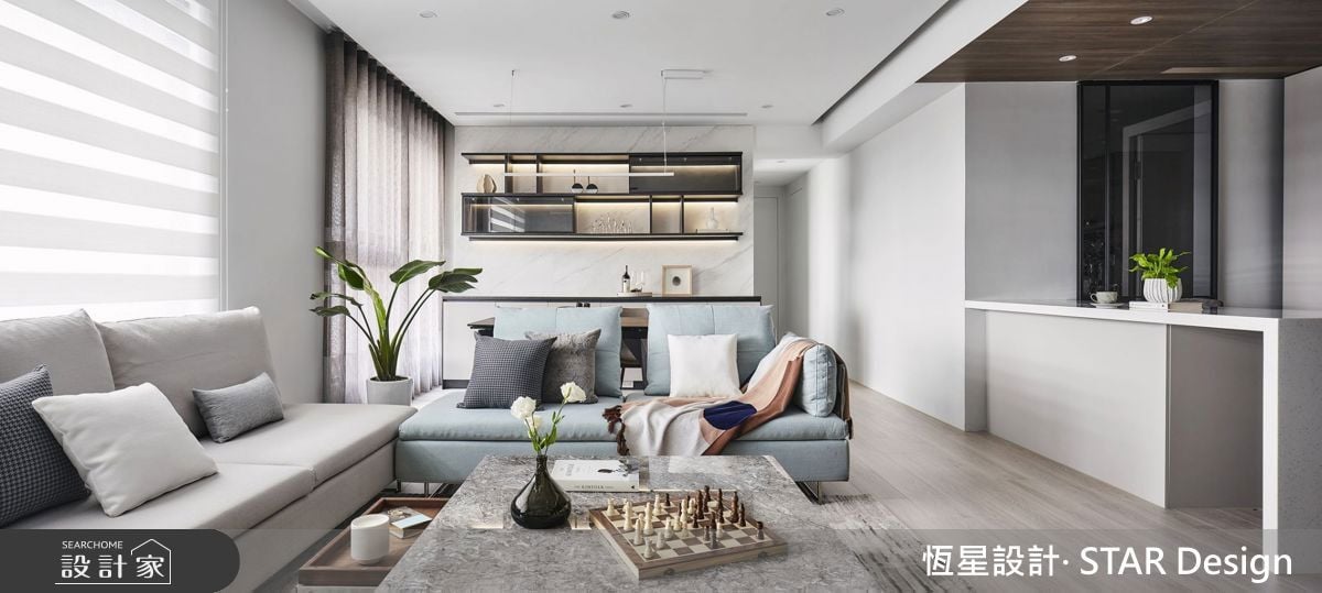 經典不敗的時尚黑白！現代風居宅挹注輕奢品味，實現理想居家生活！