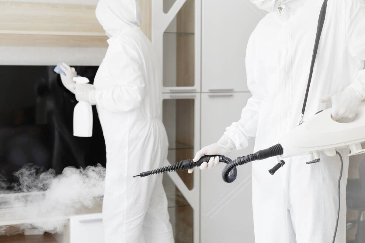 專業廠商的居家消毒服務，可讓居家消毒更全面。圖信義居家提供