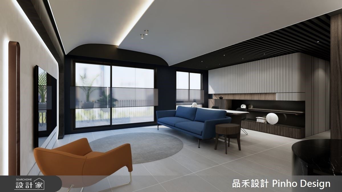 寫意山水融於60坪植山理水之境，描繪生活的留白與建築的詩意