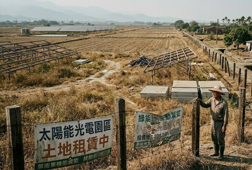 綠電退潮？南台灣圈地熱急凍　數百公頃農地陷「租了做不下去」