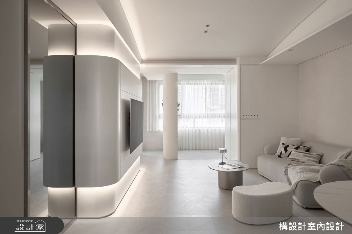 以愛填滿留白、弧形詮釋溫柔！從法式玻璃拉門到霓虹燈音樂室，將孩子喜...