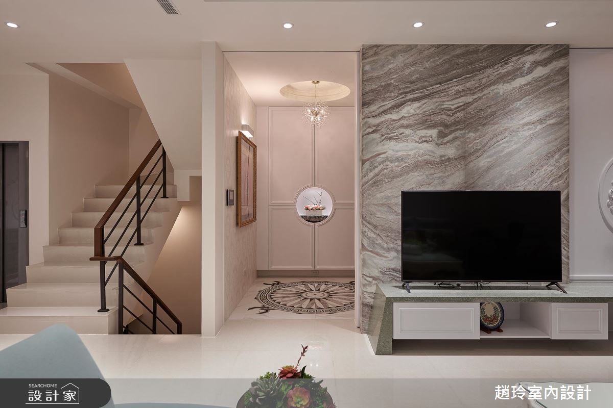 歐風小花園 X 花藝玻璃屋 量身打造的新古典風透天別墅 