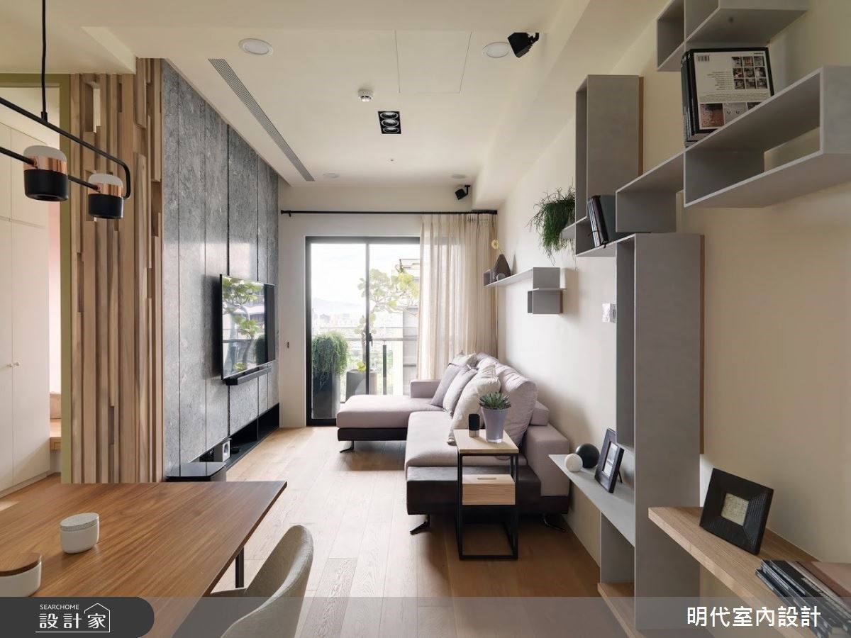 溫度滿分的生活場景！22 坪長型住宅變身現代風陽光屋