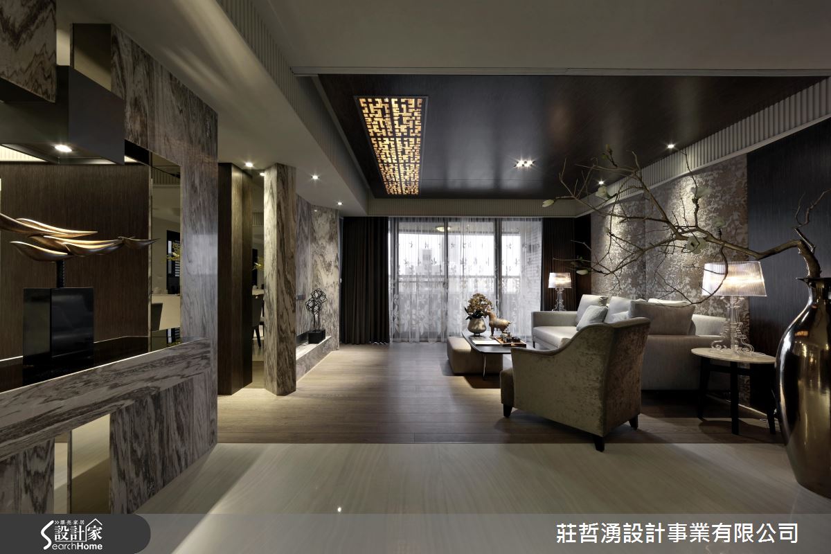 異材質 x 圖騰的精妙演出！ 簡約時尚東方風人文宅邸