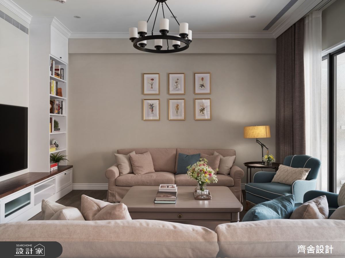 燕麥色美式風揭開早秋序幕！融入白色中島廚房、豐富櫃體收納機能，徜徉...