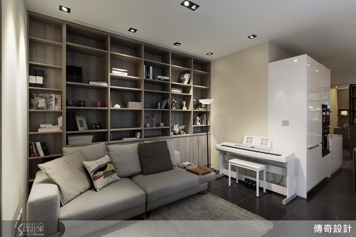 走道變廚房，動線完美串聯的陽光長型屋