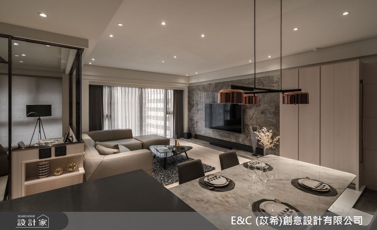 33坪中古屋的嶄新面貌！格局微調、通透質材，打造五星飯店感的設計師私宅