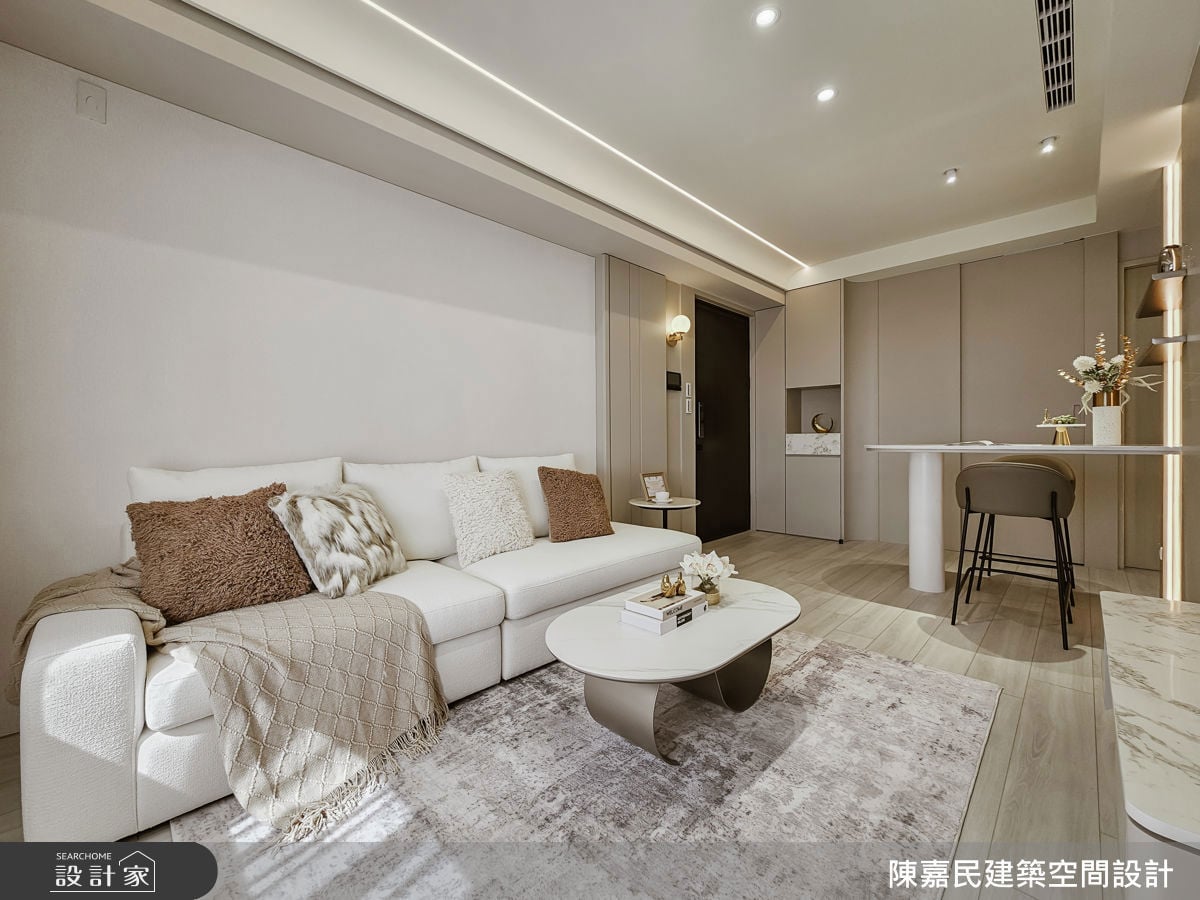 用光與留白放大生活餘裕，18.4坪兩房小宅住出俐落高級感