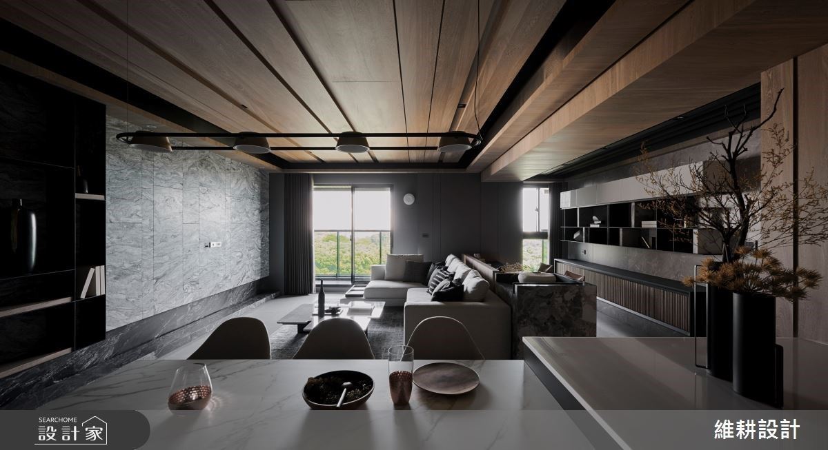 27坪展現百坪器度！木紋與石材堆疊創作 打造自然靜謐的人文現代風私宅