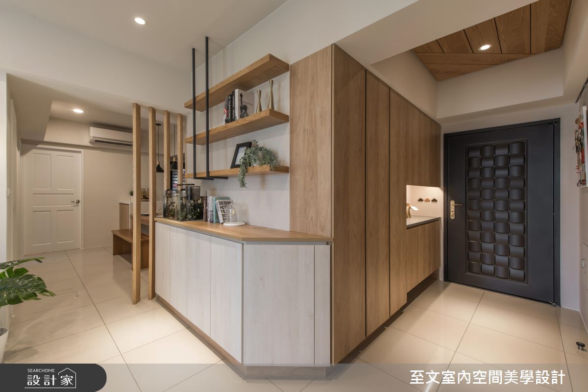 系統櫃與木質材攜手合作！23 坪新居吹起暖暖北歐風