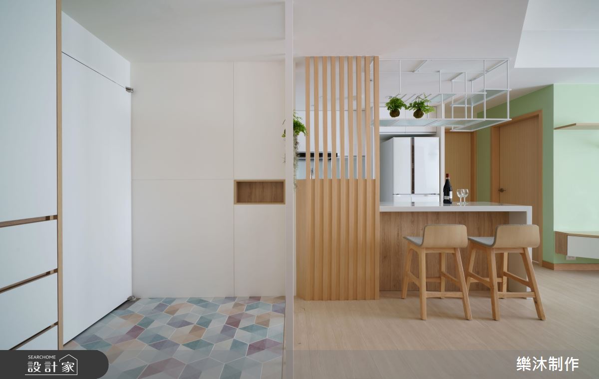 嫩芽綠與溫柔木合體！老屋成功轉型開朗北歐風