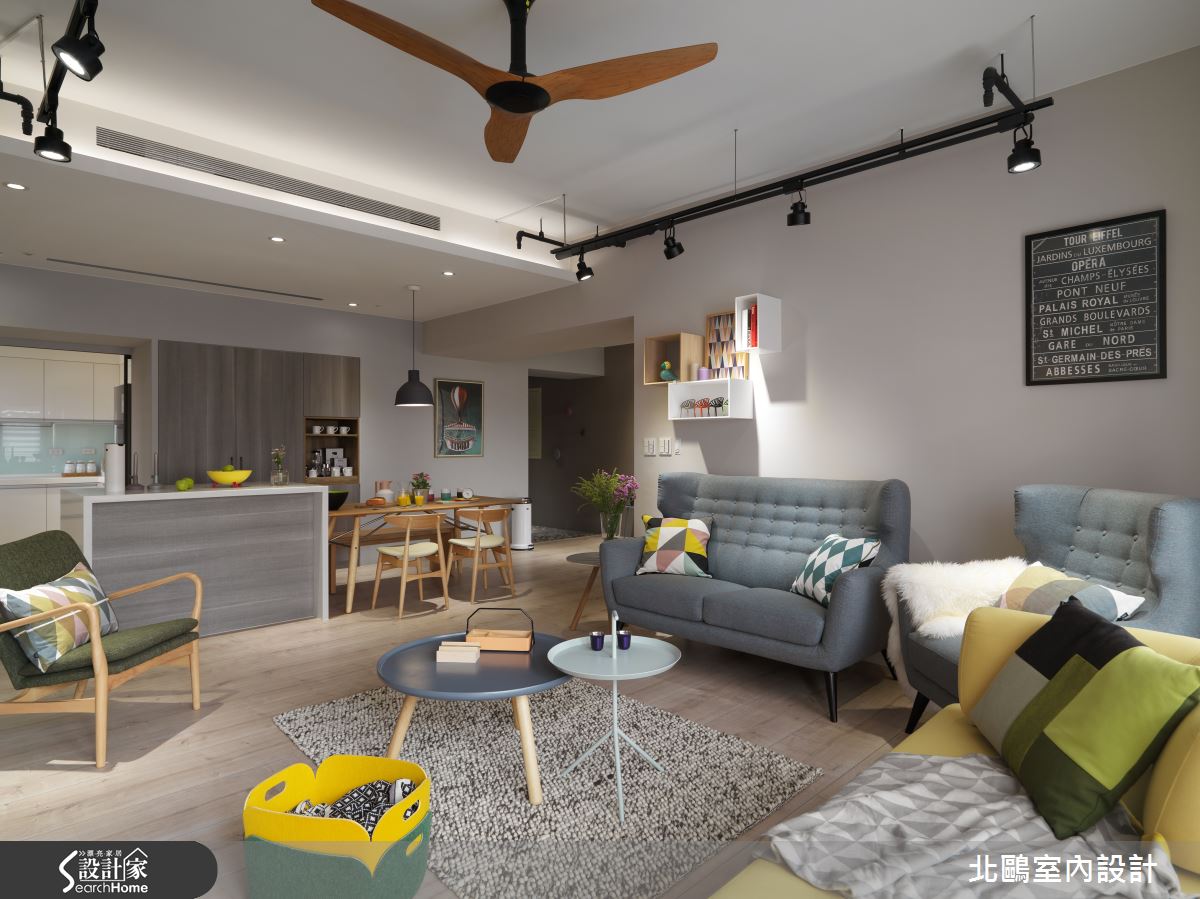 輕鬆享生活，一起到 35 坪摩登北歐旅行吧！