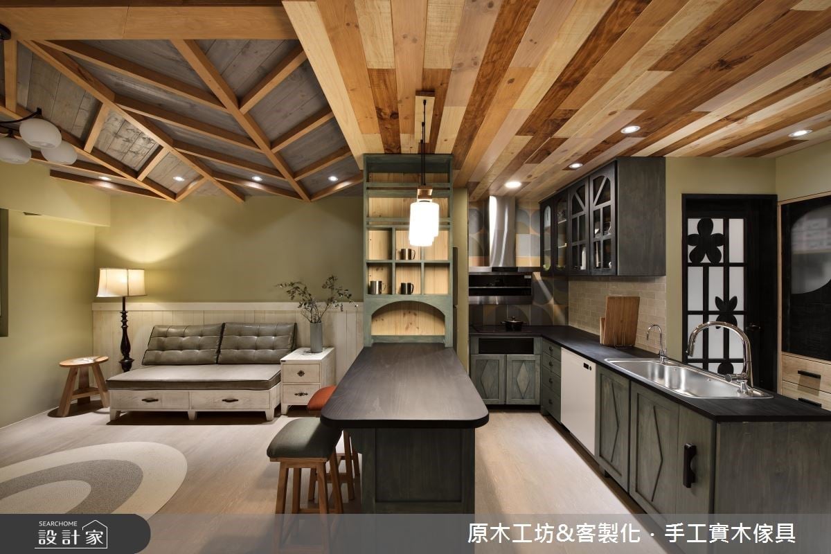 搬家就把實木家具帶著走!信義區35坪住商混和寵物宅以雙大門設計成就張弛...