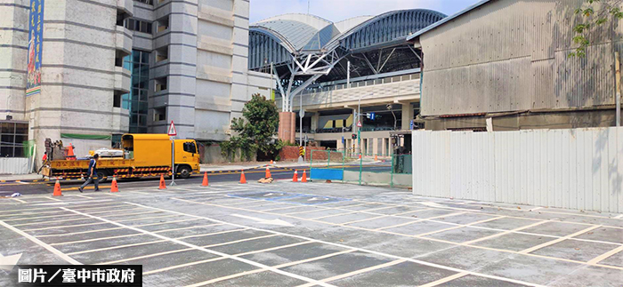 中市大智路串連車站 再添一機車停車場
