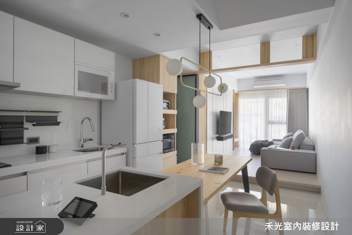 我們家飄出咖啡香，休憩、辦公的調和! 滿意度超高的15坪木質感簡約美宅!