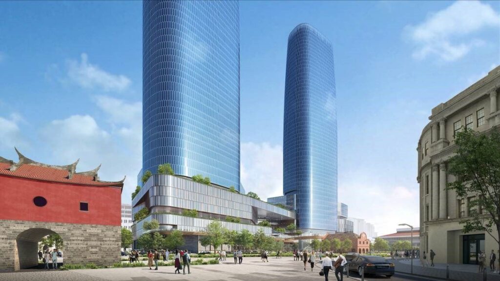 台北雙子星摩天樓高度調降 商業使用面積反增