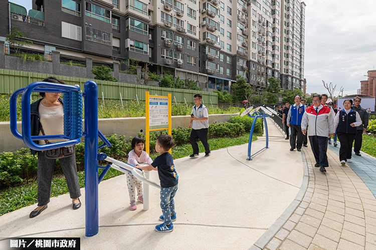 桃園福元公園完工啟用 以亞熱帶為主題