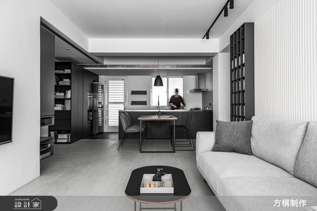 連女性都無法抗拒的灰階魅力！黑白灰冷調現代宅，展現都會型男的文藝氣息