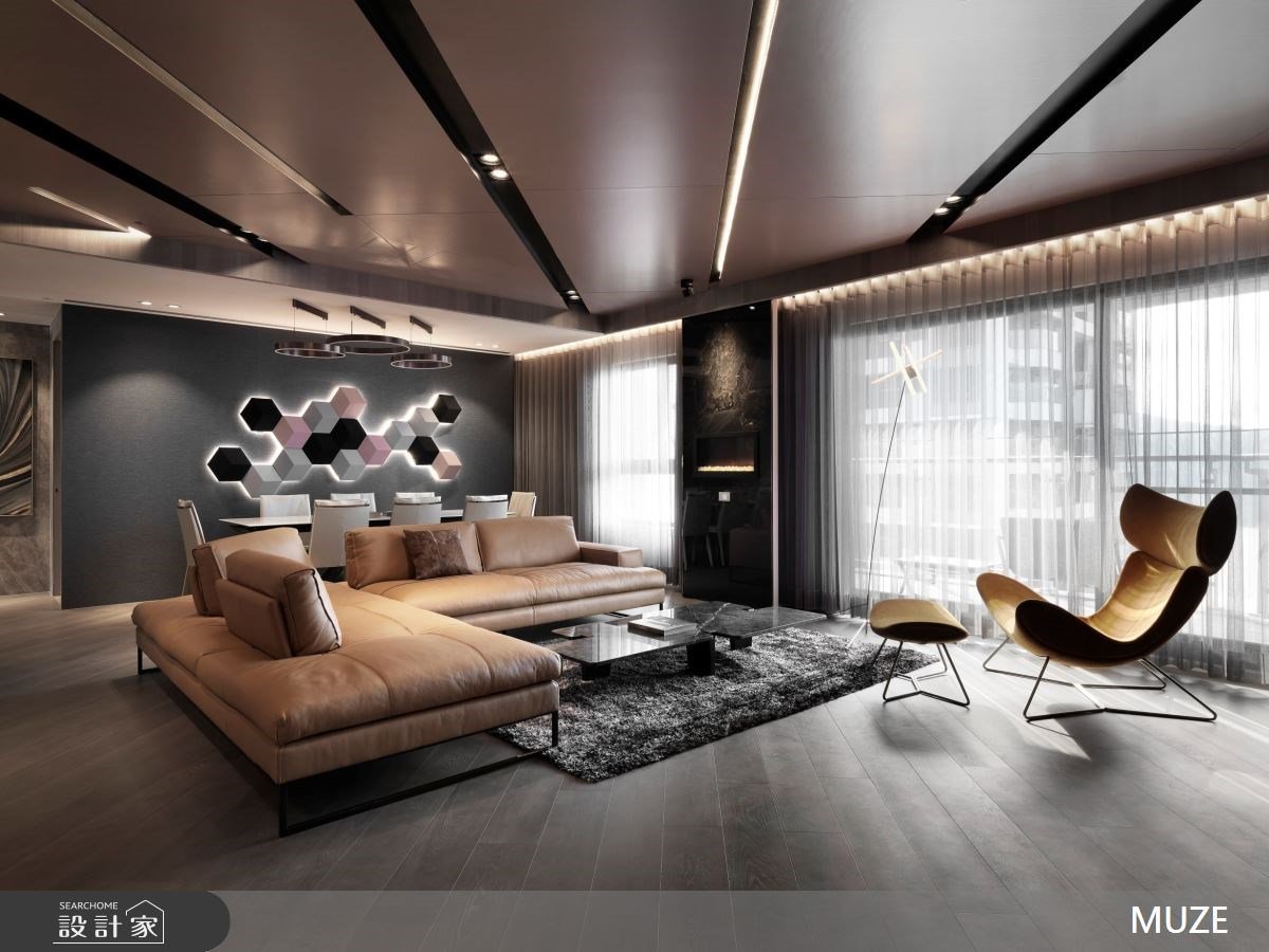 品味每個白晝與黑夜！50 坪現代風豪宅坐擁河岸景緻與私人精品酒吧